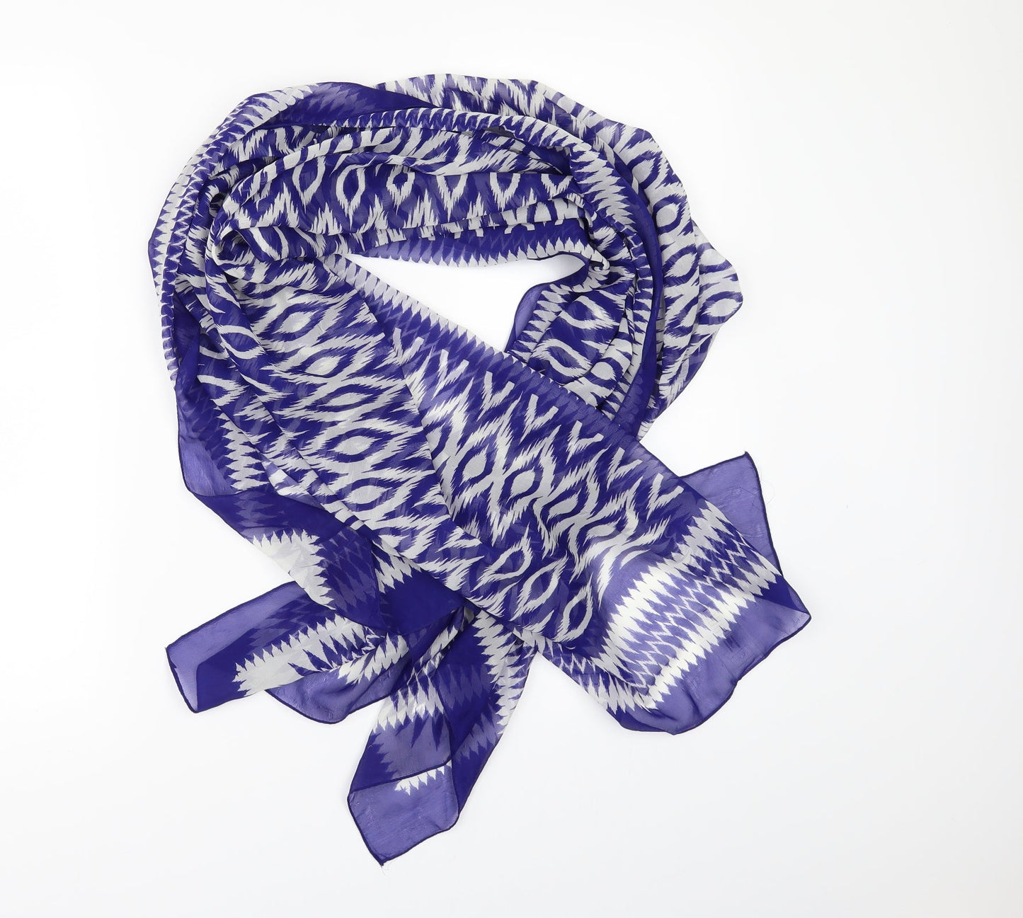 Debenhams Womens Blue Geometric Scarf