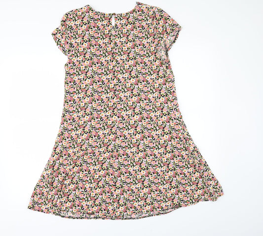 Primark` Womens Multicoloured Floral A-Line Size 10