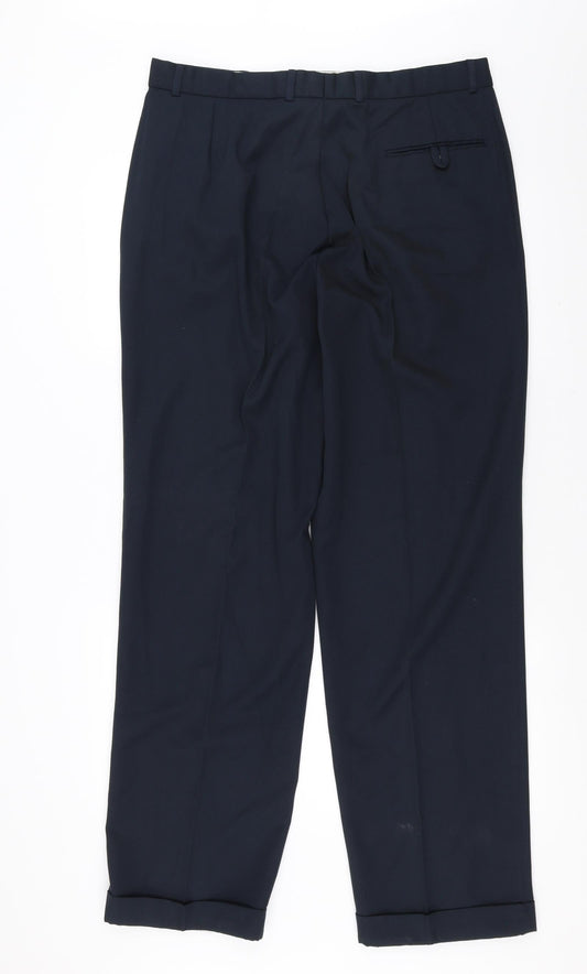Modern Classics Mens Blue Trousers Size 36 in L33 in