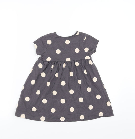 George Girls Purple Polka Dot T-Shirt Dress Size 18-24 Months