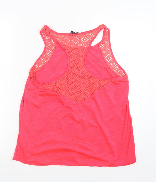 New Look Womens Pink Basic Tank Size L