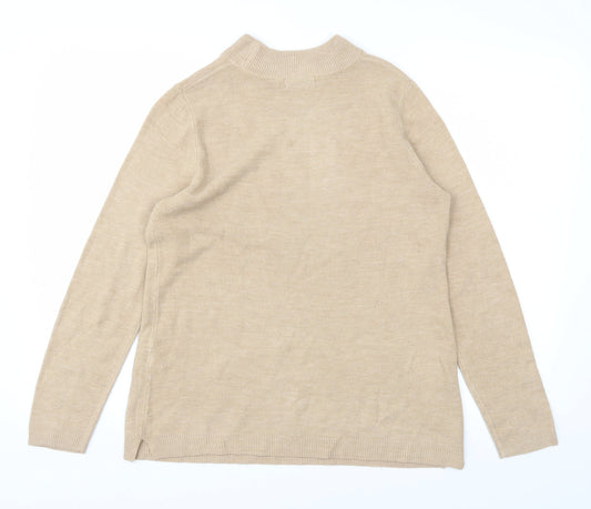 Papaya Womens Beige Pullover Jumper Size 14