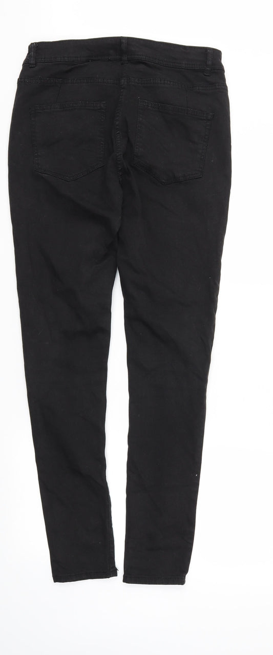 NEXT Womens Black Skinny Jeans Size 10 L30 in