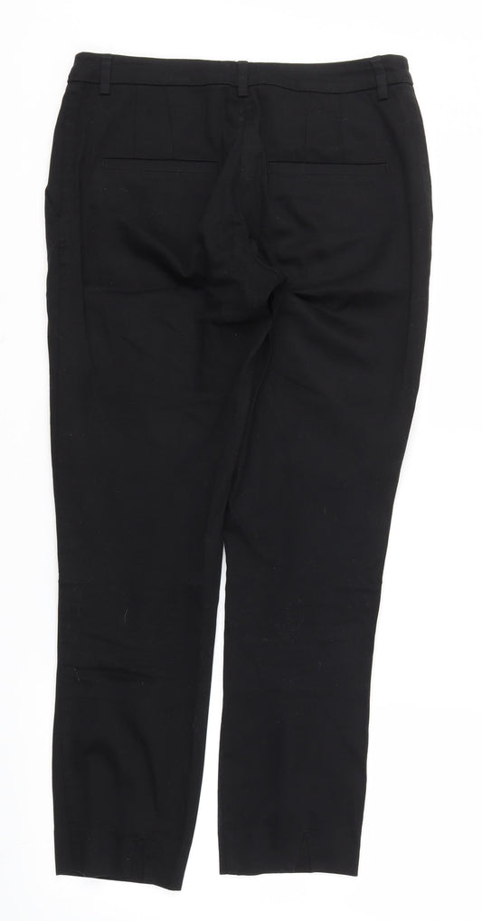 H&M Womens Black Trousers Size 8 L27 in