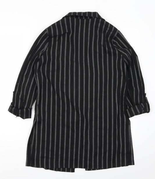 Stradivarius Womens Black Striped Jacket Size S