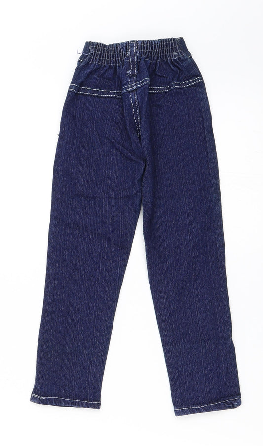 Preworn Girls Blue Denim Skinny Jeans Size 2 Years