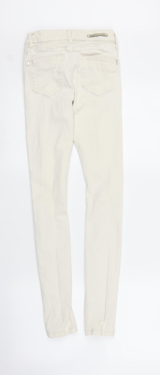 River Island Womens White Denim Skinny Jeans Size 6 L27 in
