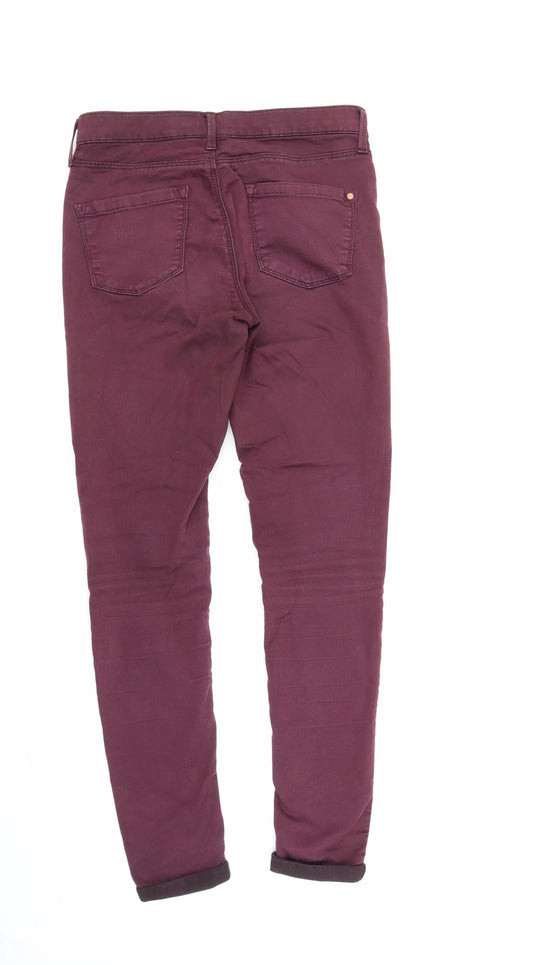 Topshop Womens Purple Skinny Jeans Size 28 in L26 in