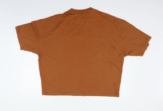 ASOS Womens Orange Basic T-Shirt Size L