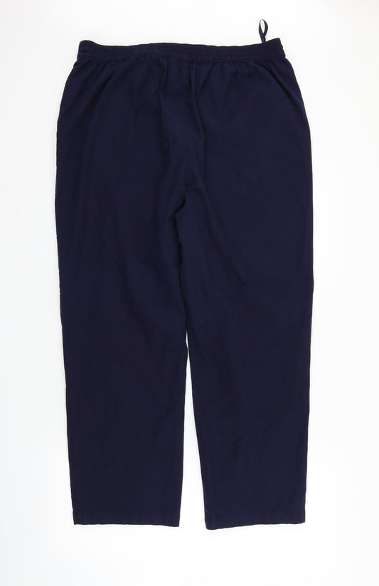 EWM Womens Blue Trousers Size 32 in L26 in