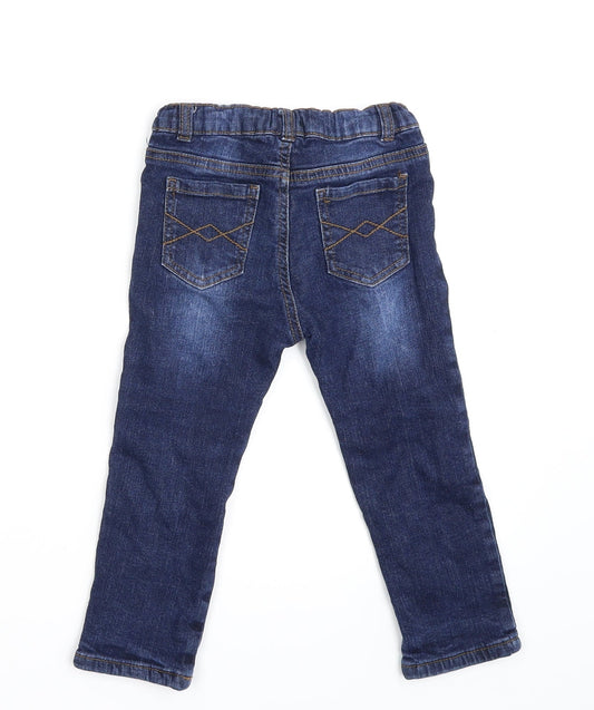 Inextenso Boys Blue Denim Cropped Jeans One Size L95 cm - Waist -20in