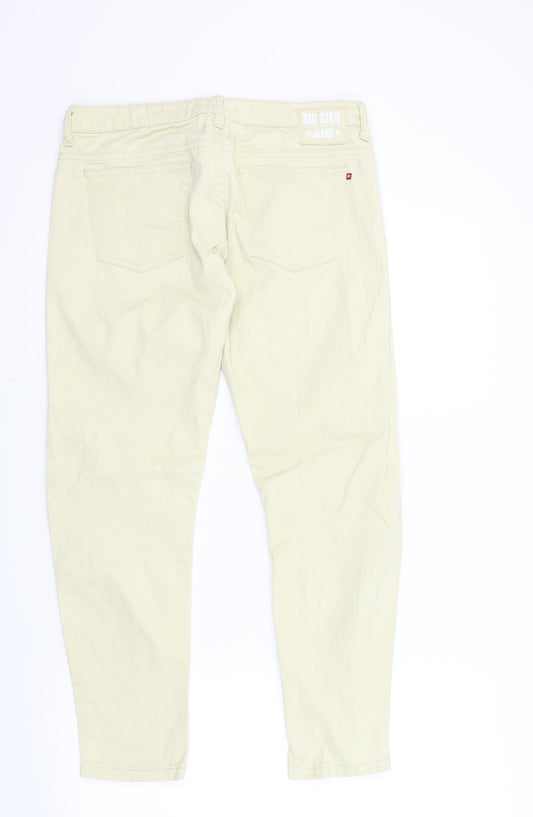 BIG STAR JEANS Womens Beige Trousers Size 10 L26 in