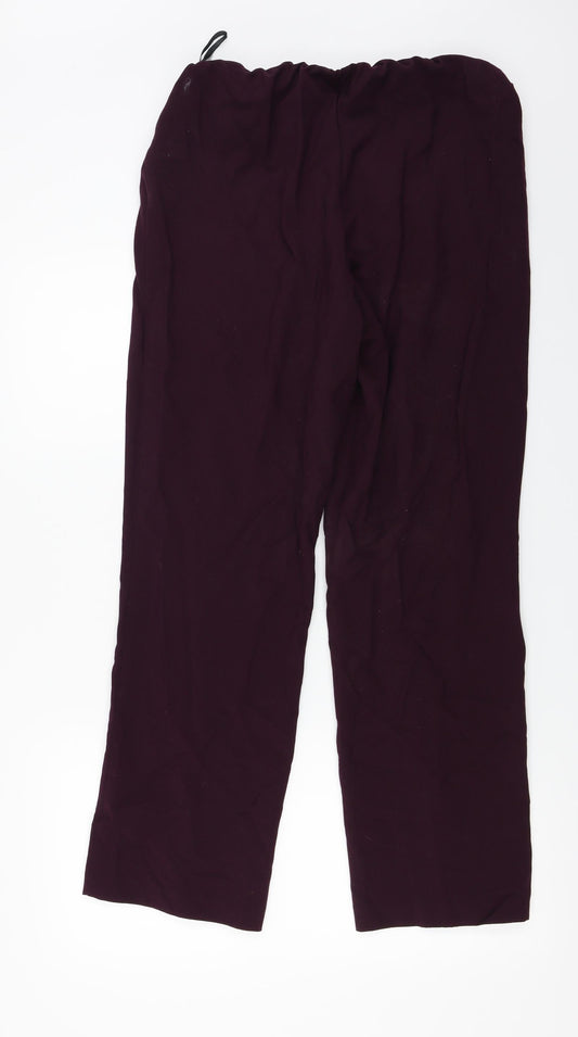 Classique Womens Purple Trousers Size 14 L25 in