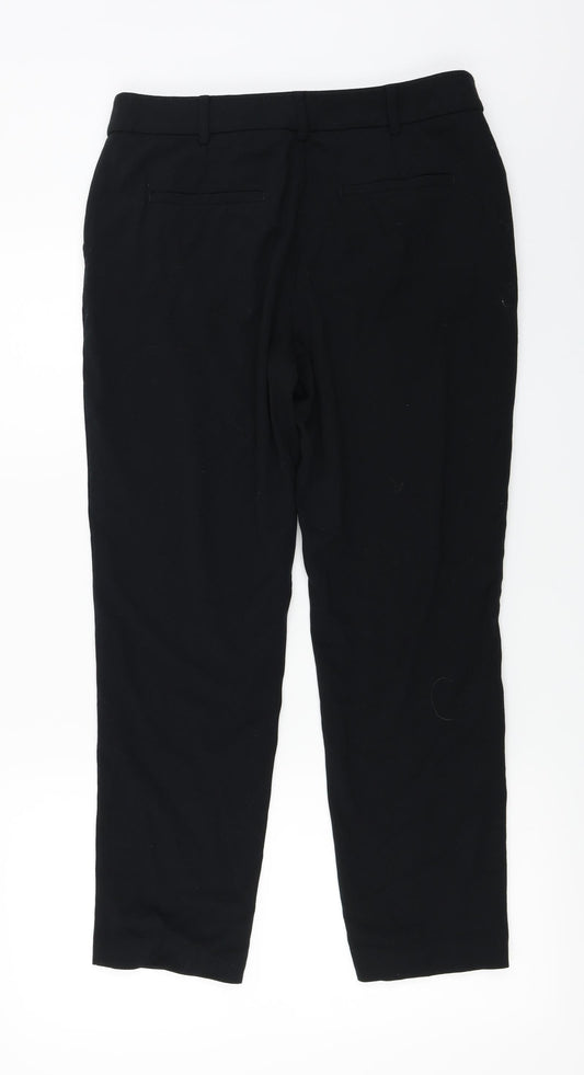 Marks and Spencer Womens Black Trousers Size 12 L24 in