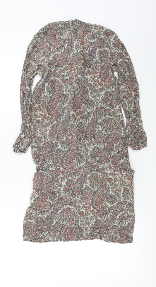 SOFT GREY Womens Red Floral Bodycon Size 6