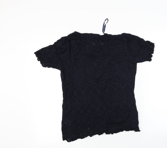 cashmia Womens Blue Pullover Jumper Size S