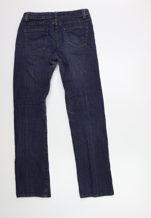 sugar and spice Womens Blue Denim Straight Jeans Size 28 in L29 in