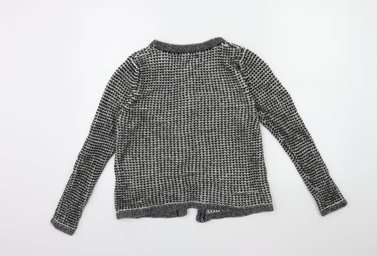 Soon Womens Black Knit Cardigan Jumper Size 12