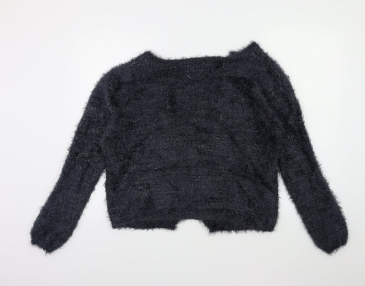 Zara Girls Grey Cardigan Jumper Size 13 Years