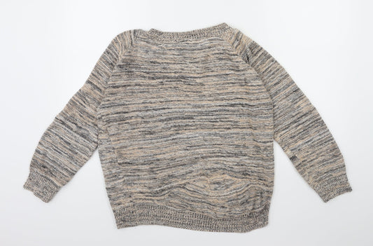 Originals Womens Beige Knit Pullover Jumper Size M