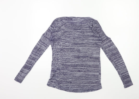 X Womens Blue Pullover Jumper Size S - Open Shoulder