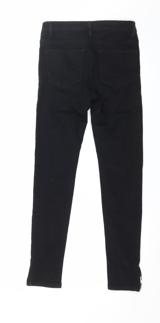 Denim & Co. Womens Black Denim Skinny Jeans Size 6 L25 in