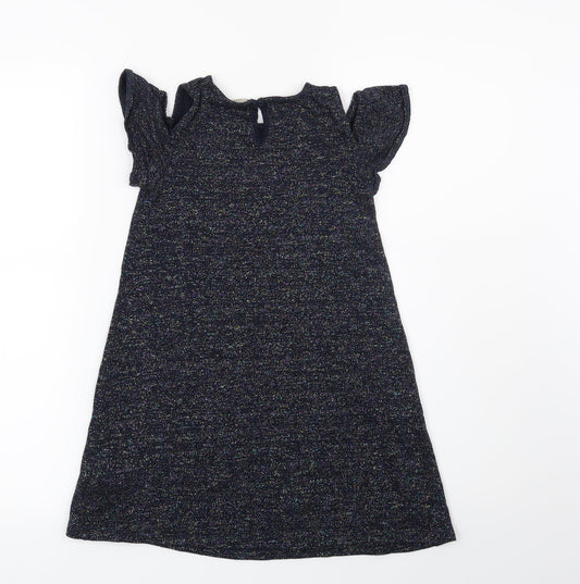 NEXT Girls Blue Jumper Dress Size 7 Years