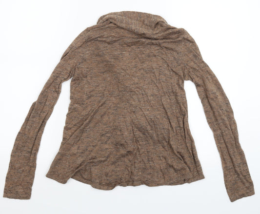 Backdrop Womens Grey Knit Pullover Jumper Size S
