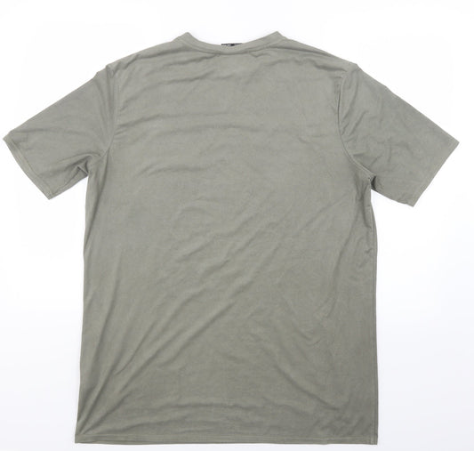 Baziic Womens Green Basic T-Shirt One Size