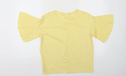 NEXT Womens Yellow Basic Blouse Size 8