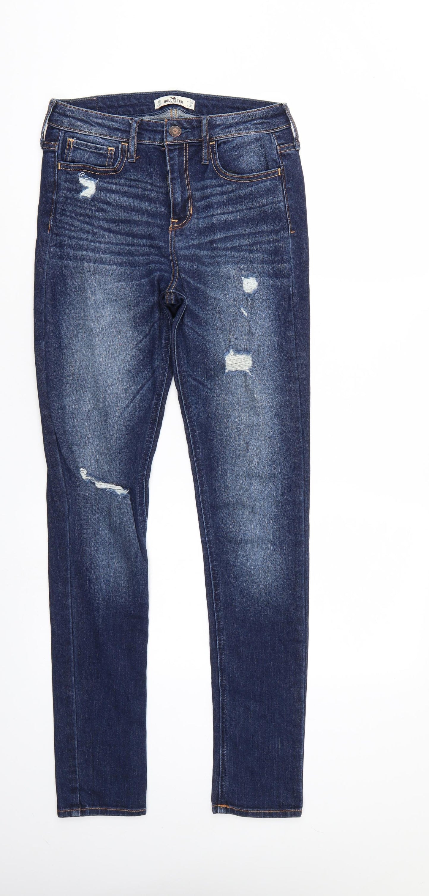 Hollister Mens Blue  Denim Straight Jeans Size 26 L31 in