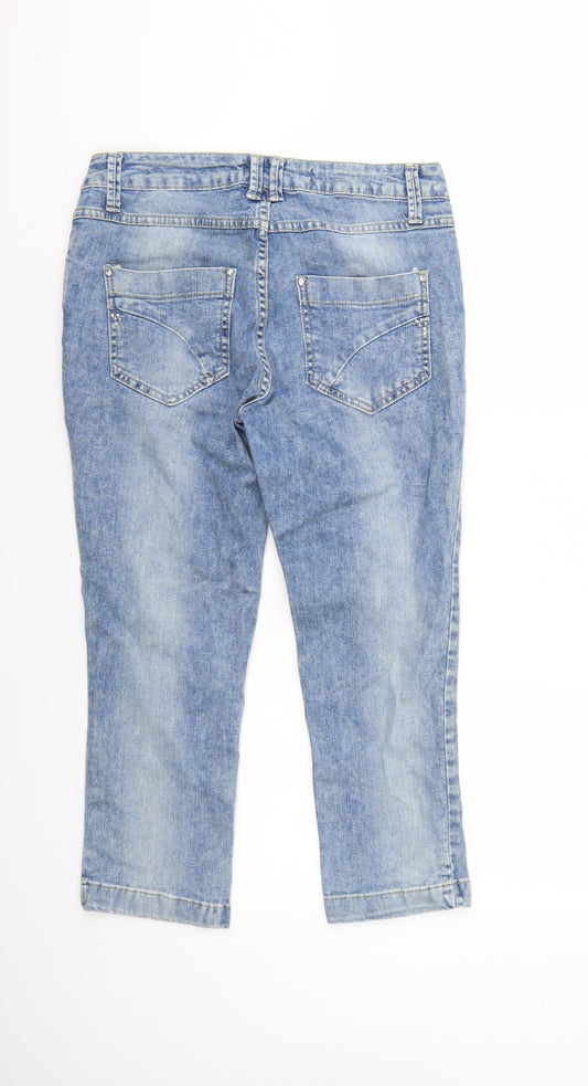 Select Denim Womens Blue Denim Straight Jeans Size 12 L23 in