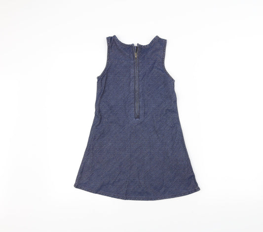 NEXT Girls Blue Denim A-Line Size 7 Years