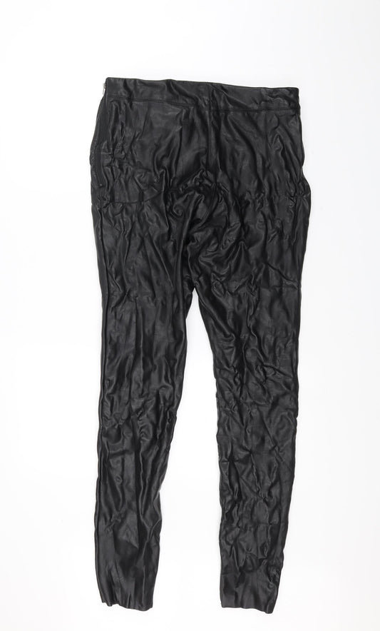 Topshop Womens Black Trousers Size 14 L29 in
