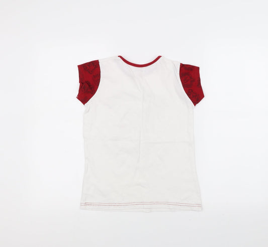 Character Boys White Basic T-Shirt Size 9-10 Years - hogwarts