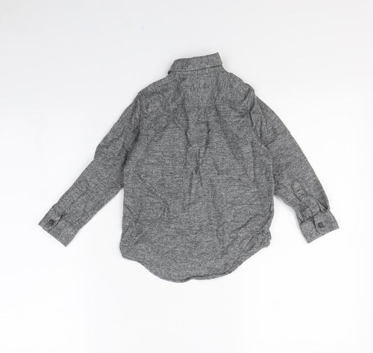 NEXT Girls Grey Basic Button-Up Size 5 Years
