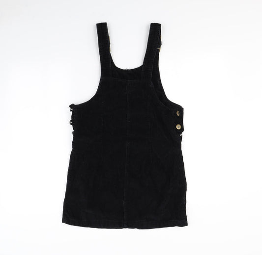 Denim & Co. Womens Black Pinafore/Dungaree Dress Size 6
