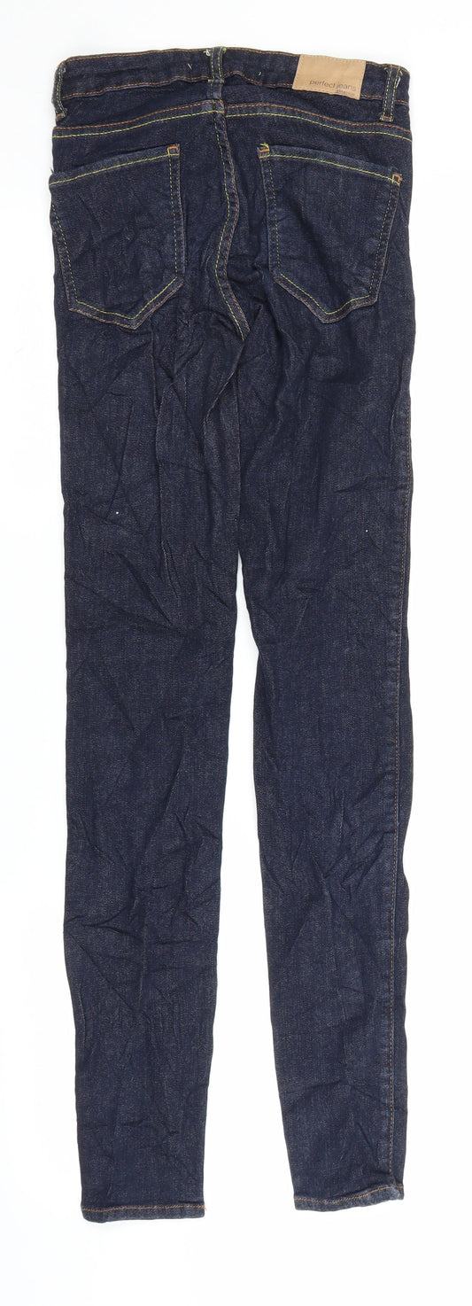 Gina Tricot Womens Blue Denim Jegging Jeans Size 6 L30 in