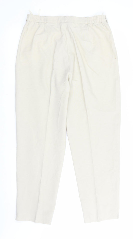 Belle Womens Beige Trousers Size 22 L27 in