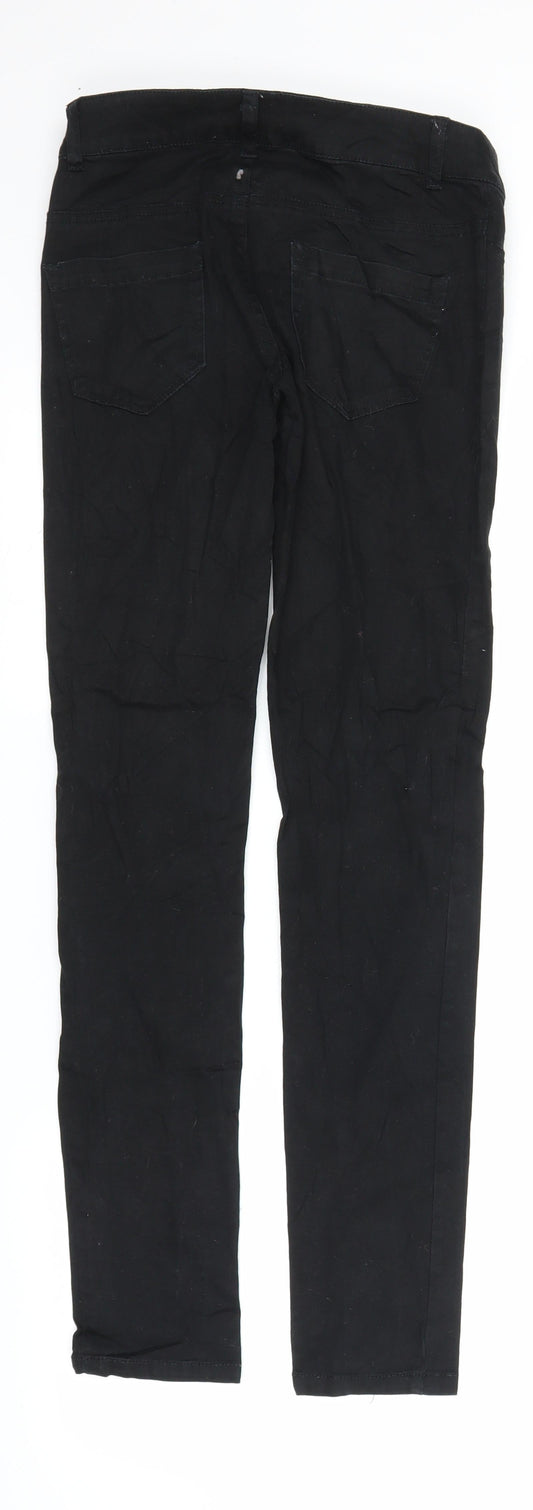 FB Sister Womens Black Chino Trousers Size XS L30 in