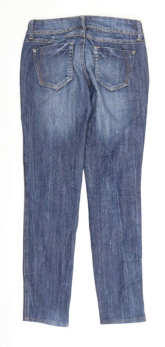 TALLY WEiJL Womens Blue Denim Straight Jeans Size 29 in L28.5 in