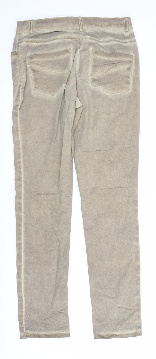 Enjoy Womens Brown Chino Trousers Size 10 L30 in