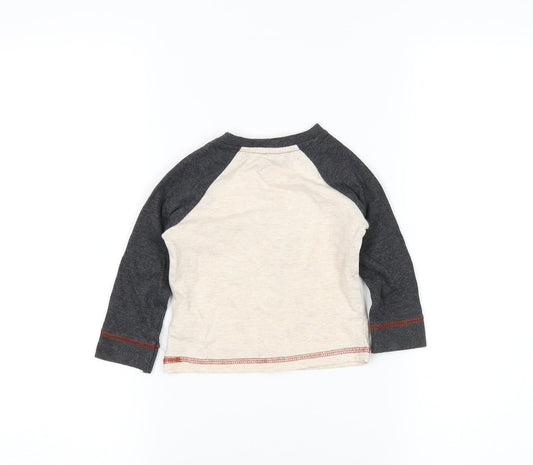 Lullaby Boys Beige Basic T-Shirt Size 6-9 Months