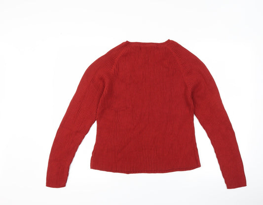 TXN Womens Red Pullover Jumper Size XL