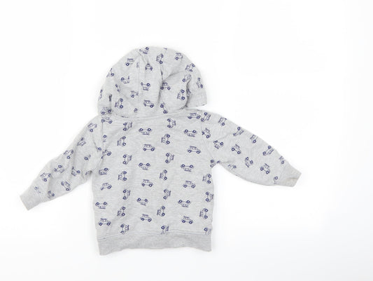 M&Co Boys Grey Jacket Size 6-9 Months - cars