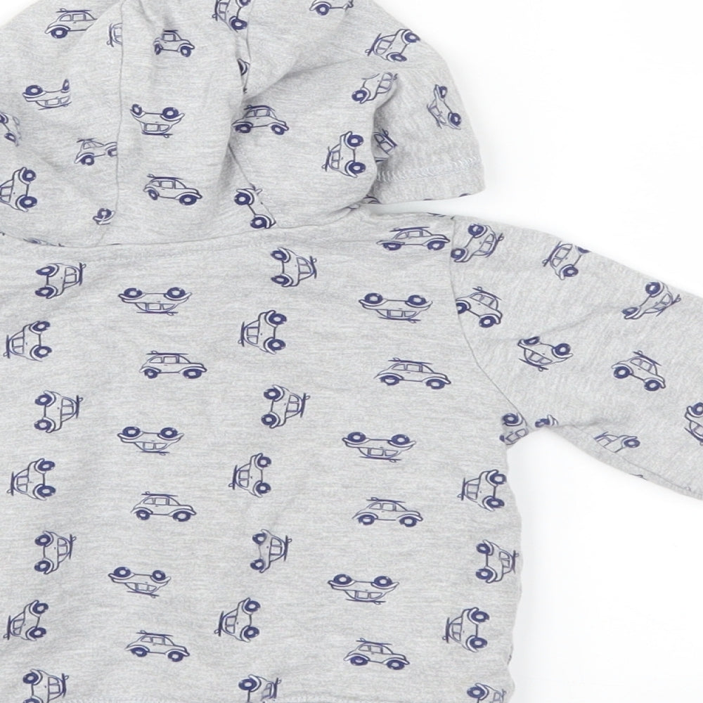 M&Co Boys Grey Jacket Size 6-9 Months - cars
