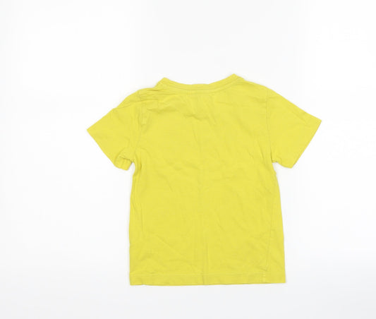 H&M Boys Yellow Basic T-Shirt Size 3-4 Years - Venice beach