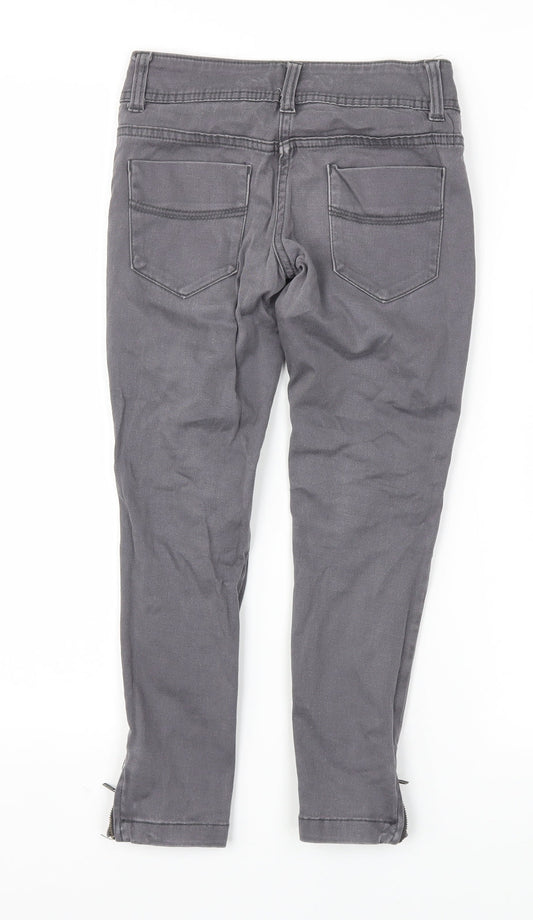 Denim & Co. Girls Grey Skinny Jeans Size 7-8 Years