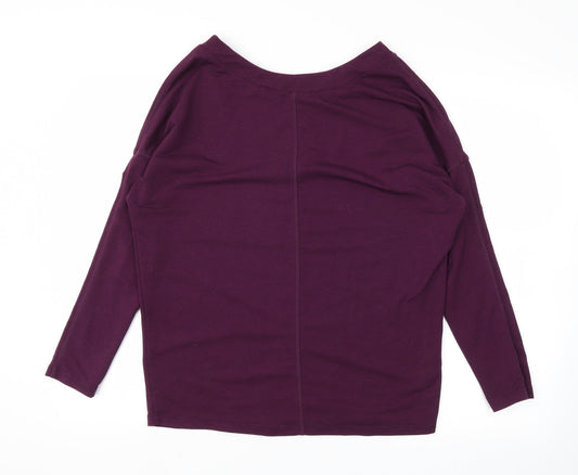 Active Works Womens Purple Pullover Jumper Size S