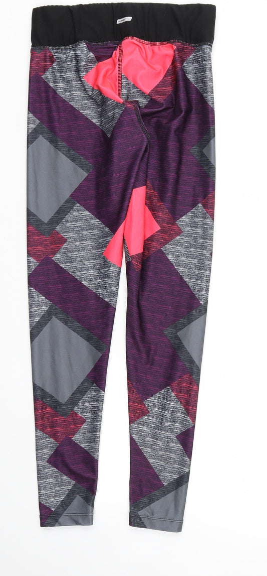 Athletic Works Womens Multicoloured Jegging Leggings Size S L27 in - Stretch waistband